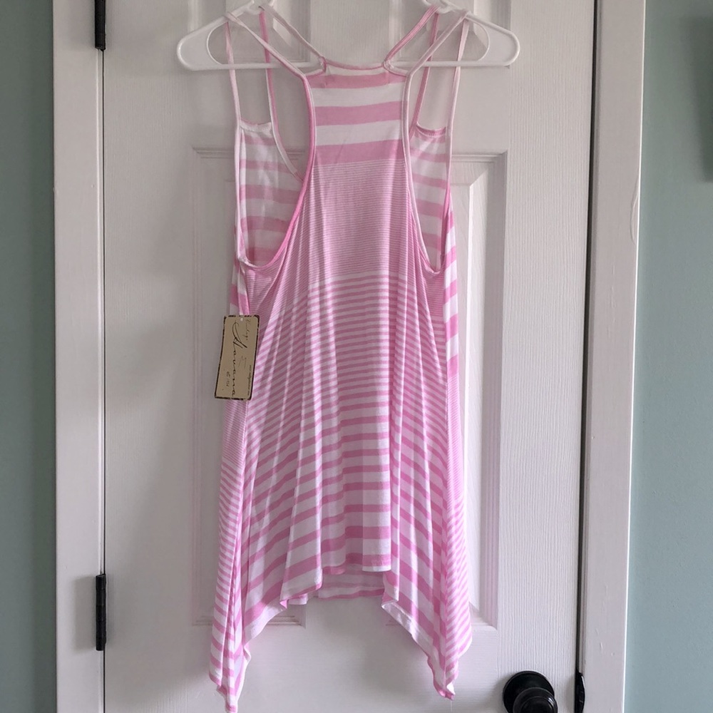 NWT Havana Pink and White lightweight summer double spaghetti strap - Picture 7 of 10